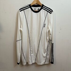 Palace x Adidas White Long Sleeve Shirt L